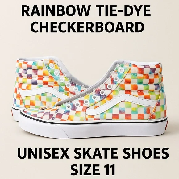 Vans | Shoes | Vans Sk8 Hi Comfy Cush Rainbow Tie Dye  display picture 1